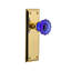 New York Plate with Crystal Cobalt Door Knob-157479448-157479445