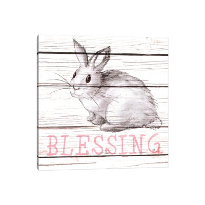 Rabbit Blessing by Andi Metz - Wrapped Canvas Painting