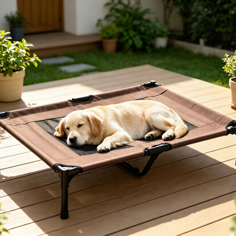 Polyester Pet Bed, Brown