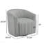 Fauteuil d'appoint pivotant à fonction demi-tonneau