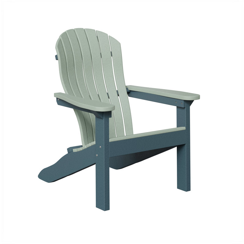 Berlin Gardens Contour Adirondack Chair, Seafoam with Slate