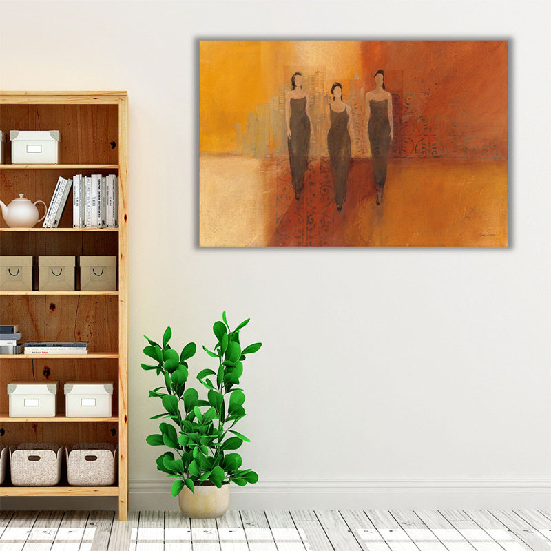 Three Graces II - reproduction d'art sur toile, H 40 po x l 60 po