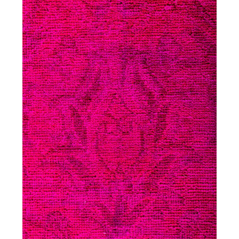 Overdyed One-of-a-Kind Rectangle 4' x 6'4" Hand Knotted Area Rug