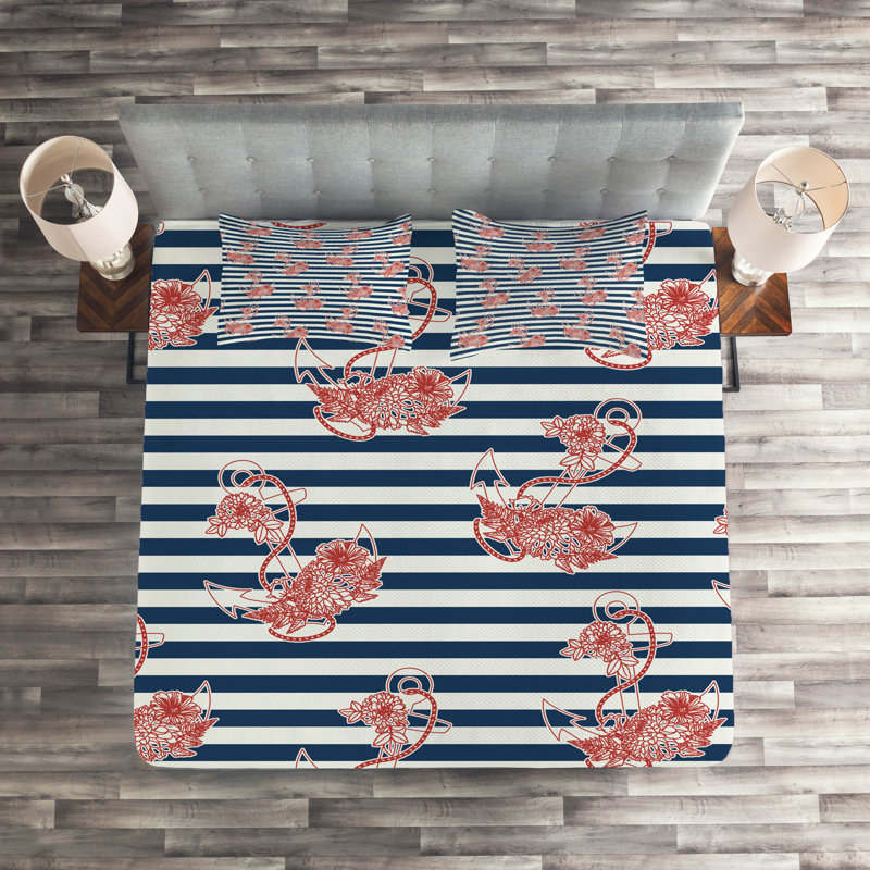 Coastal Striped Coverlet