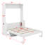 Grand lit escamotable avec bureau, DEL et USB-1270658799