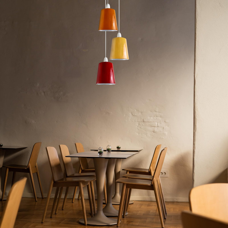 13 cm H Bell Lamp Shade, Yellow 2 Pack