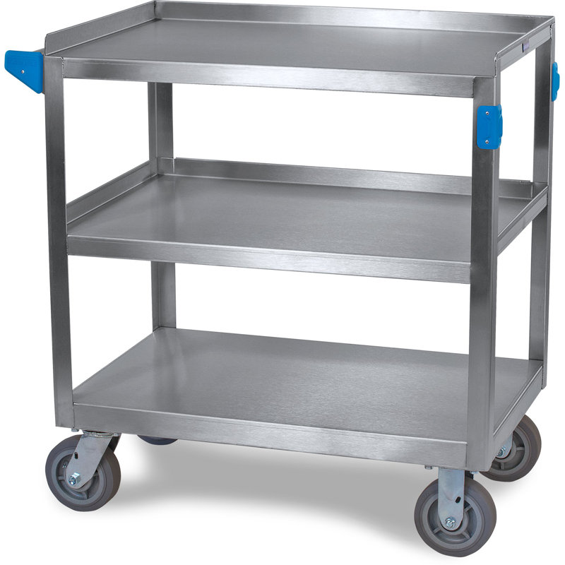 Stainless Steel 3-Shelf Utility Cart with Wheels