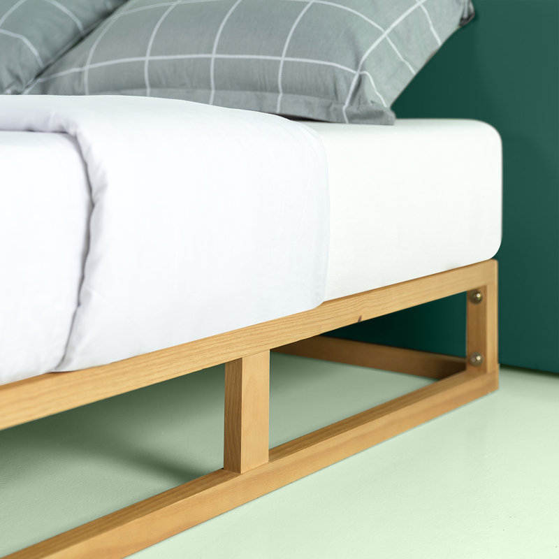 Jaquan Minimalist Wood Platform Bed Frame , Double (4'6)