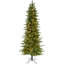 Fraser Hill Farm Carmel Pine Slim Artificial Christmas Tree with Warm White LED Lights-1987959130