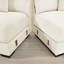 Canapé modulaire convertible en velours côtelé avec salon ergonomique