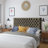 Fully Upholstered Grey Velvet Headboard, Creating A Luxurious Bedroom Ambience Stylish Complementing Any Style