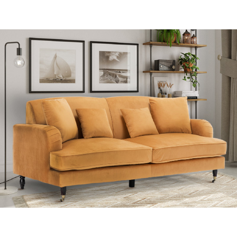 Penermon 150Cm Roll Arms Sofa, Gold, 3