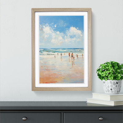 Beach Impressionism No.4 - Framed Print