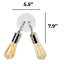 Lampe murale moderne en chrome | Corps en métal, 2 x culot E27 de 40 W maximum | Conception argentée élégante, indice de protection IP20 | Parfait pour l'éclairage de salon, de chambre à coucher et de bureau | Décoration élégante et fonctionnelle-461237850