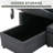 Upholstered L-Shape Gray Linen Space-Saving Sleeper Pull-Out Sofa With Hidden Storage-1723034105