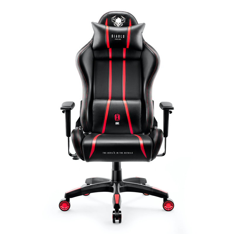 DIABLO CHAIRS Executive Chair, Black/Red, Black