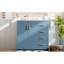 Meuble-lavabo de 36 po avec lavabo sous comptoir en céramique, structure en bois massif, charnières à fermeture en douceur, 3 tiroirs, rangement spacieux pour les essentiels, style rétro, poignées en métal exquis, glissière de tiroir lisse,