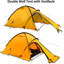 Tente de camping pour 2 personnes - Installation facile, imperméable, double couche, tente portative toutes saisons pour le camping, l'alpinisme, la randonnée.