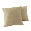 Coussin décoratif bohème en fausse paille tressée pour l'intérieur et l'extérieur (lot de 2)