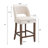 Bisto Upholstered Counter Height Bar Stool with Solid Wood legs-223326891