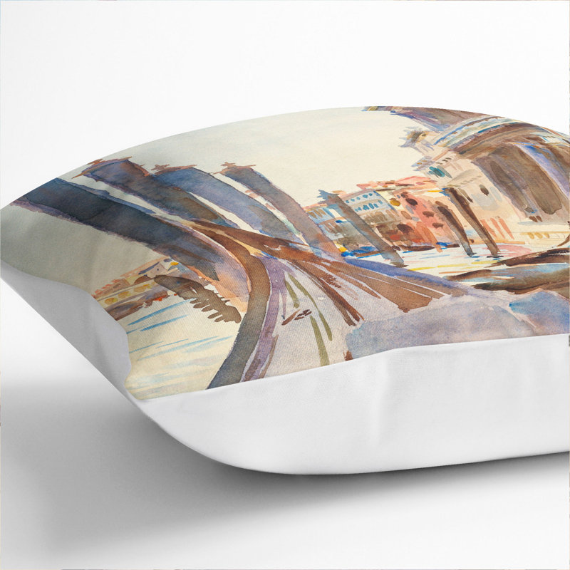 Square Cushion, 55cm H x 55cm W x 20cm D, White