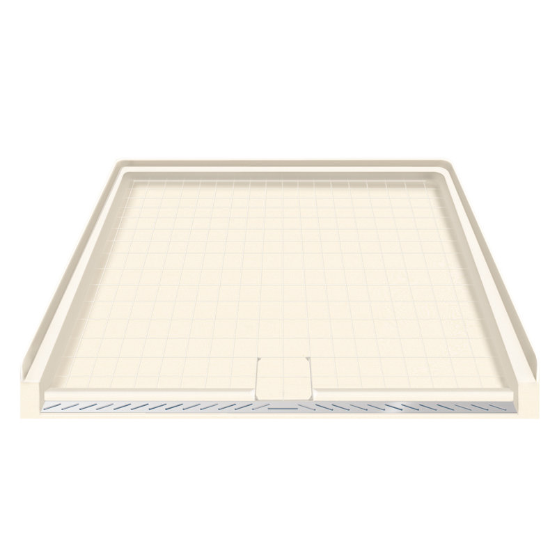 63.5'' W 37.75'' D Rectangular Single Shower Base, Cameo