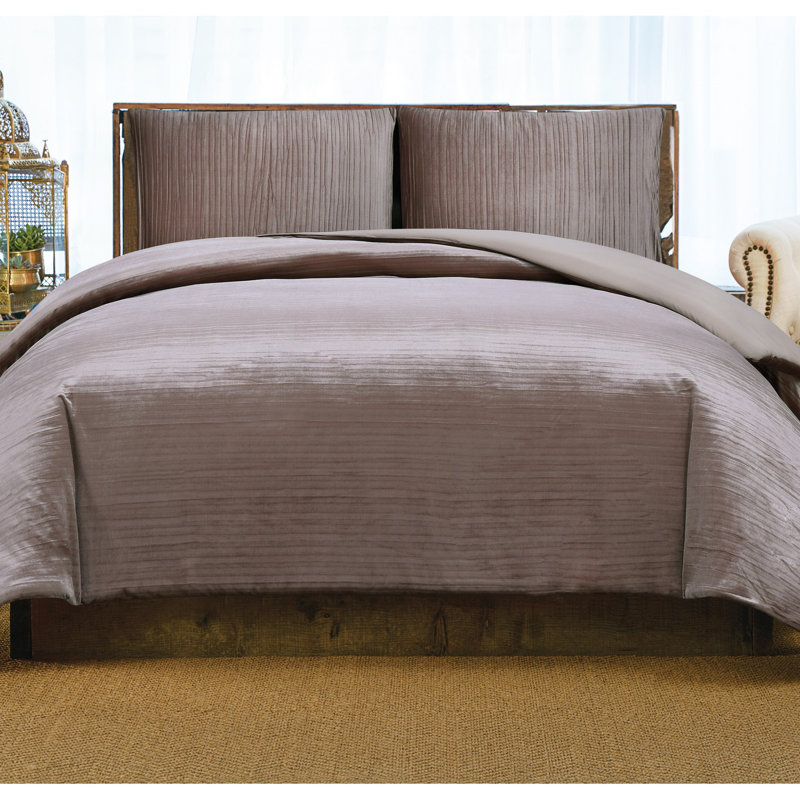 Champagne Full Velvet Down Alternative Comforter Set