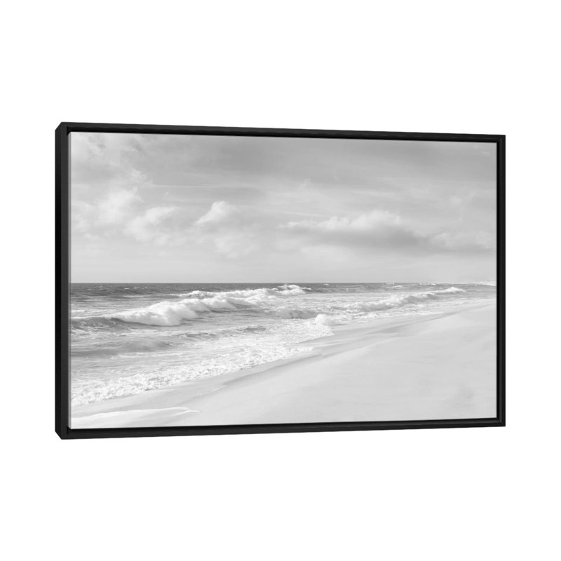 Hamptons V - reproduction de photo sur toile, H 18 po x l 26 po x P 1,5 po, Toile avec cadre noir, Pas de tapis