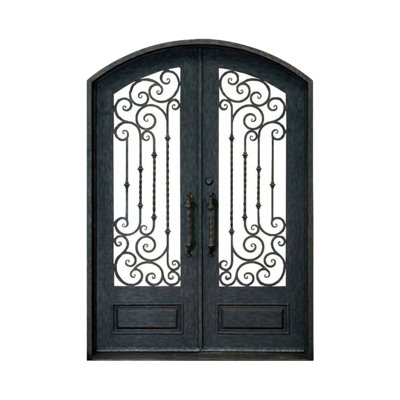 Furling Vines Iron Door