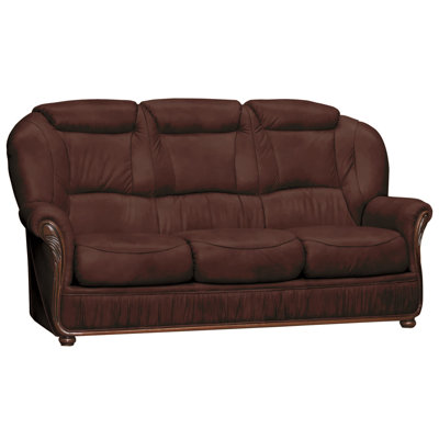 Kirwin 3 Seater Faux Leather Sofa
