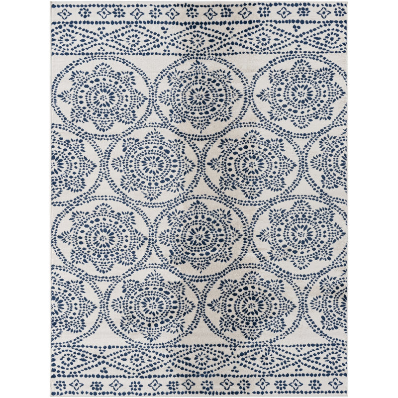 Tapis bleu Addilee, Rectangle 9 pi x 12 pi 3 po