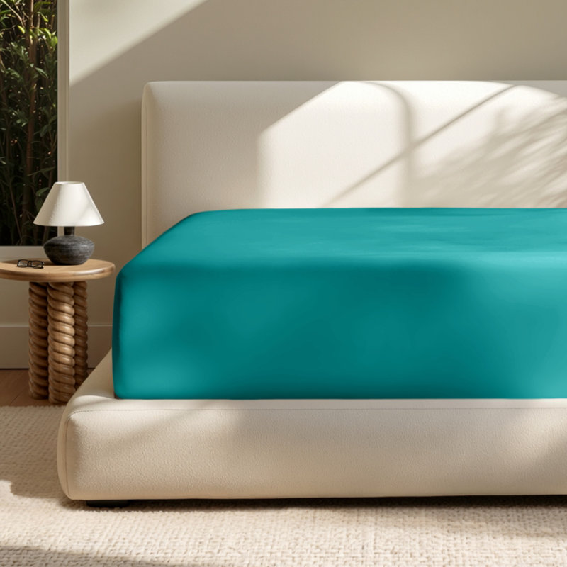 Extra Deep Microfiber Fitted Sheet, Twin XL Fitted Sheet, Emerald