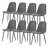 9-Piece Modern Industrial Rectangular Wood Dining Set with Upholstered Chairs-301154596