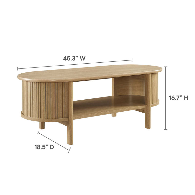 Modway Cadence Coffee Table, Oak