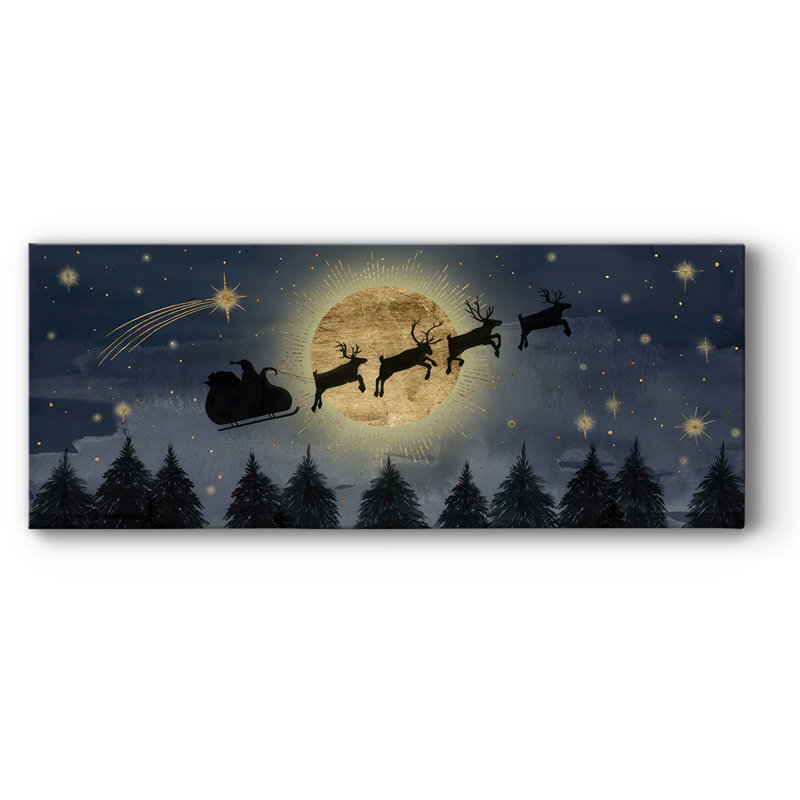 " Santas Ride ", 8" H x 20" W x 1.5" D