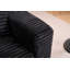 Chaise longue en velours côtelé avec repose-pieds amovible Joel
