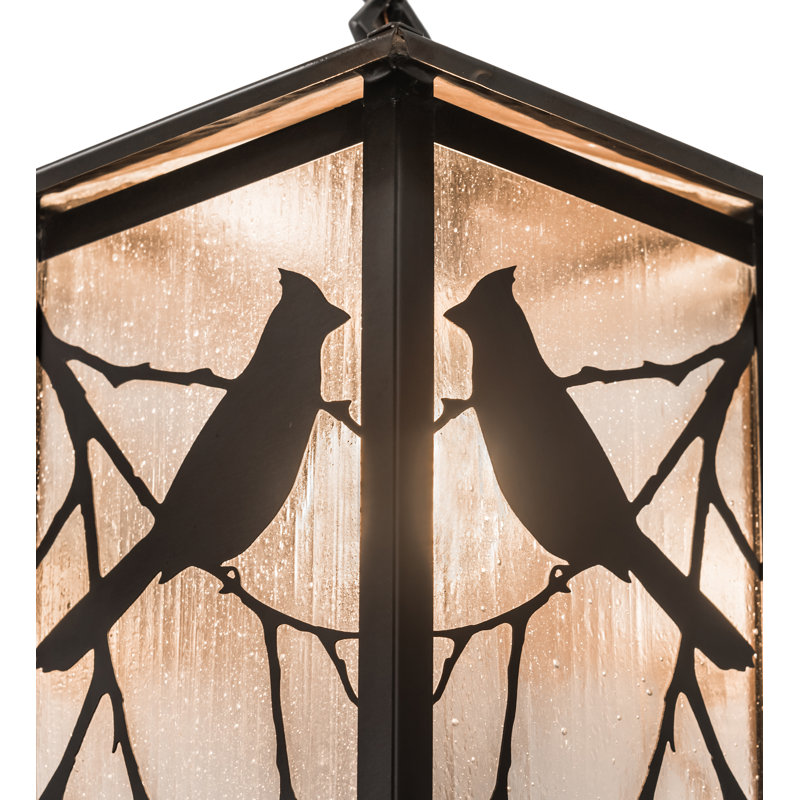 Luminaire suspendu rectangulaire 1 lumières lanterne Villagomez