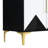 Black White Storage Cabinet With Construction - Functional & Chic Two-tone Triangular Pattern Doors Spacious For Living Space-1580422953-1580422958