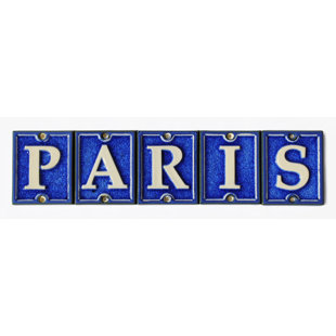 4.25'' H Ceramic House Letter
