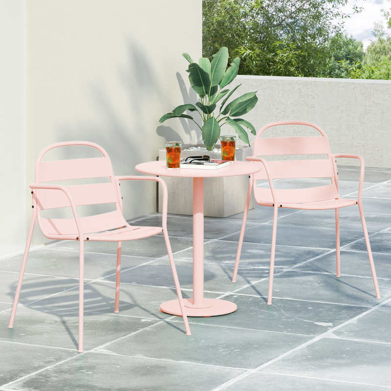 Ensemble de bistro Fredell, Rose