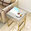 Mirrored Glass 1 Drawer Bedside Table