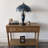 Haruko Tiffany Table Lamp Blue Stained Glass Shade And Base Dragonfly LED Bulbs Included 16'W*16"D*24"H-601900134