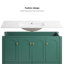 Meuble-lavabo classique avec lavabo en céramique et portes à fermeture douce Vela-122278852