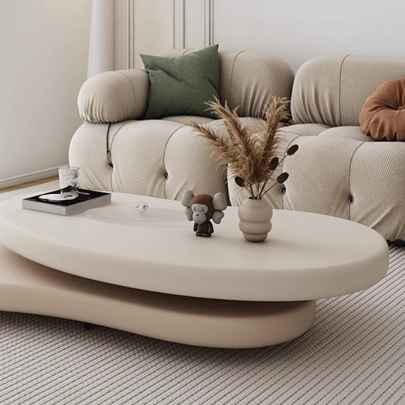 Orren Ellis Tamirra Cream Coffee Table
