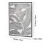  Décoration murale encadrée noire, minimaliste, ligne noire, décoration murale, salon, chambre à coucher, bureau, 28 po x 20 po x 3 po, œuvre d'art moderne sur toile épaisse