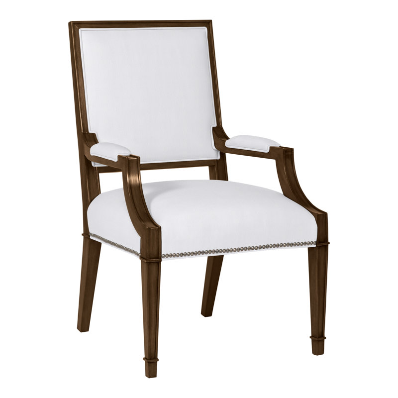 Michael Weiss Leighton Arm Chair, Havana, Navada Snow, Yes