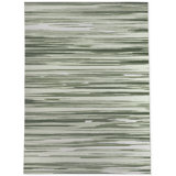 Tapis vert / beige en polyester tissé à la machine Madella