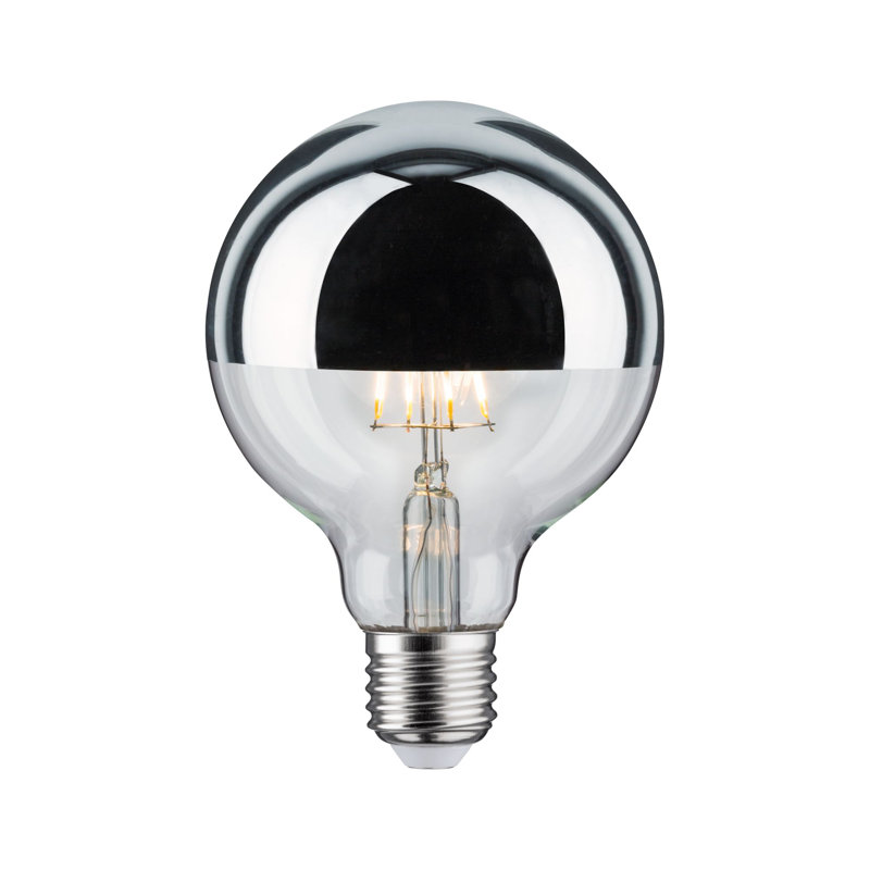 6.5W E27 Dimmable LED Globe Light Bulb Silver