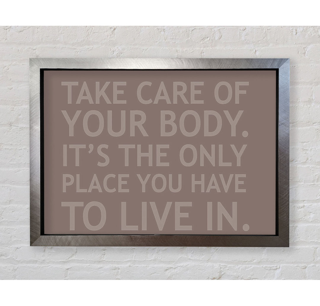 Take Care Of Your Body Beige - Drucken