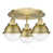 Brushed Brass/Clear selected